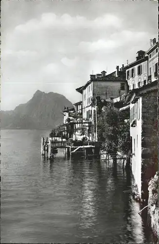 Gandria Lago di Lugano Seepartie Kat. Gandria