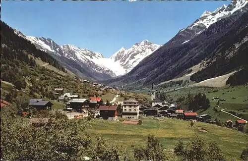 Kippel im Loetschental mit Loetschenluecke Kat. Kippel