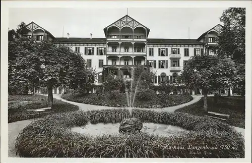 Langenbruck Basel Land Kurhaus Anlagen Kat. Langenbruck