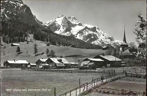 Gsteig mit Oldenhorn Panorama Kat. Gsteig