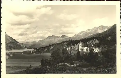 Maloja Chiavenna Panorama im Oberengadin Kat. Maloja