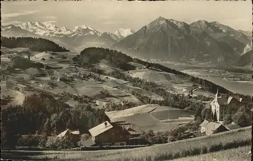 Goldiwil mit Bluemlisalp Doldenhorn Balmhorn Kat. Goldiwil