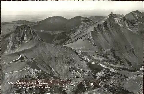 Combe de Serin Col de Jaman Chaines des Verreaux Fliegeraufnahme Kat. Combe de Serin