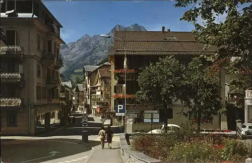 Engelberg OW Dorfpartie Kat. Engelberg