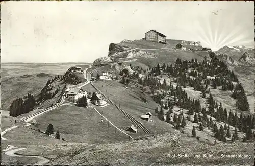 Rigi Kulm Rigi Staffel und Kulm Berghotel Sonnenaufgang Kat. Rigi Kulm