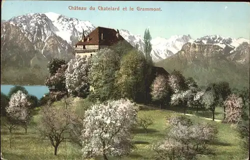 Clarens VD Chateau du Chatelard et le Grammont Kat. Clarens