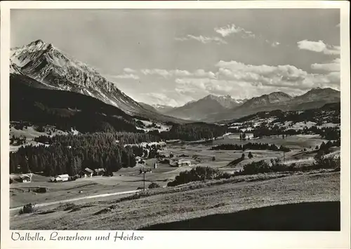 Valbella Panorama Lenzerhorn und Heidsee Kat. Valbella