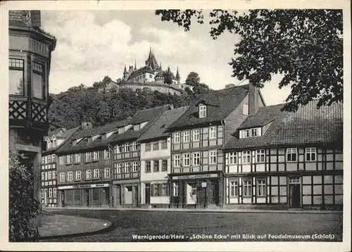 Wernigerode Harz Schoene Ecke Feudalmuseum Schloss / Wernigerode /Harz LKR