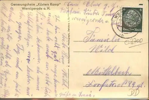 Wernigerode Harz Genesungsheim Kuesters Kamp Speisesaal / Wernigerode /Harz LKR