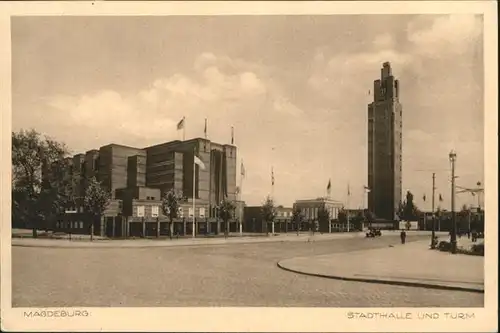 Magdeburg Stadthalle Turm / Magdeburg /Magdeburg Stadtkreis