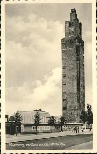 Magdeburg Turm Adolf Mittag See / Magdeburg /Magdeburg Stadtkreis