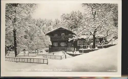 Wernigerode Harz Wald Gasthaus Christianental / Wernigerode /Harz LKR