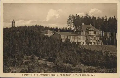 Wernigerode Harz Berg Hotel Armeleuteberg Kaiserturm / Wernigerode /Harz LKR