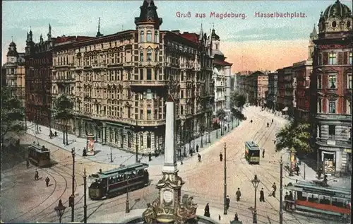 Magdeburg Hasselbachplatz Strassenbahn / Magdeburg /Magdeburg Stadtkreis