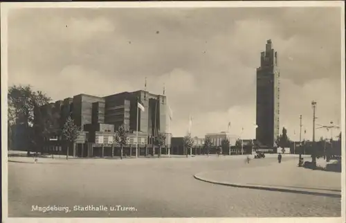 Magdeburg Stadthalle Turm / Magdeburg /Magdeburg Stadtkreis