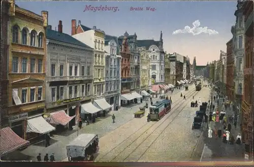 Magdeburg Breite Weg Strassenbahn  / Magdeburg /Magdeburg Stadtkreis