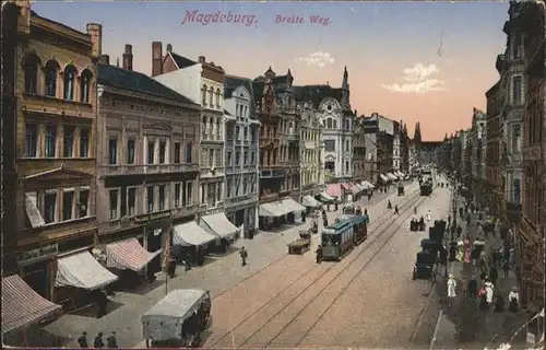 Magdeburg Breite Weg Strassenbahn  / Magdeburg /Magdeburg Stadtkreis