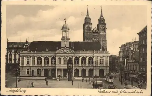 Magdeburg Rathaus Johannis Kirche  / Magdeburg /Magdeburg Stadtkreis