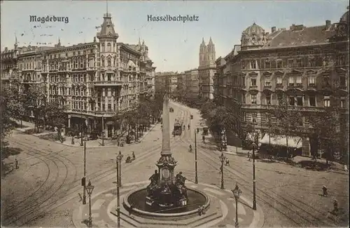 Magdeburg Hasselbachplatz Strassenbahn  / Magdeburg /Magdeburg Stadtkreis