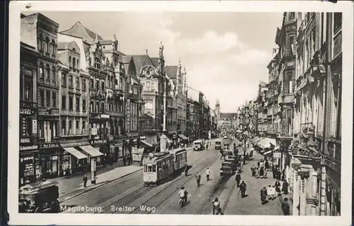 Magdeburg Strassenbahn Breiter Weg / Magdeburg /Magdeburg Stadtkreis