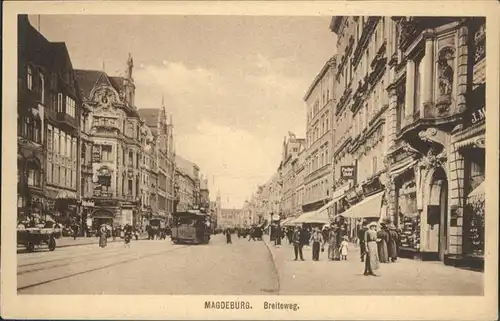 Magdeburg Breiteweg Strassenbahn  / Magdeburg /Magdeburg Stadtkreis