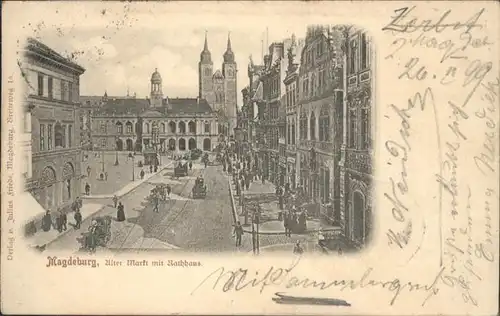 Magdeburg Rathaus Kutsche / Magdeburg /Magdeburg Stadtkreis