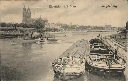 Magdeburg Elbe Dom Schiff / Magdeburg /Magdeburg Stadtkreis