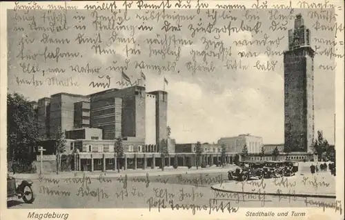 Magdeburg Stadthalle Turm / Magdeburg /Magdeburg Stadtkreis