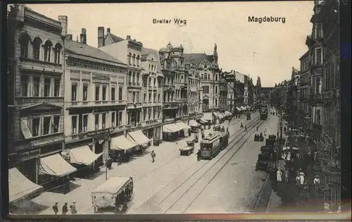 Magdeburg Breiter Weg Strassenbahn  / Magdeburg /Magdeburg Stadtkreis