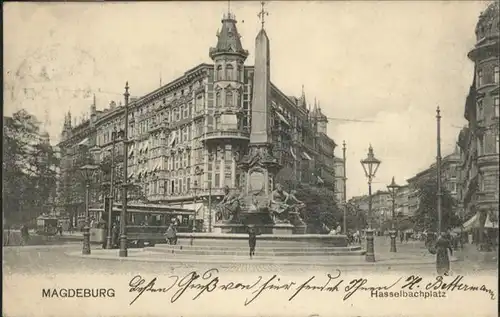 Magdeburg Hasselbachplatz Strassenbahn  / Magdeburg /Magdeburg Stadtkreis