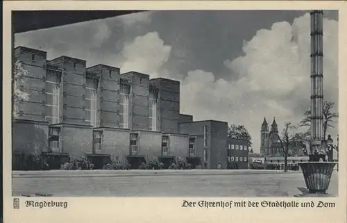 Magdeburg Ehrenhof Stadthalle Dom / Magdeburg /Magdeburg Stadtkreis