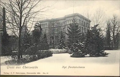 Eberswalde Koenigliche Forstakademie Kat. Eberswalde