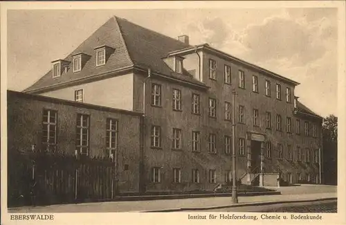 Eberswalde Institut fuer Holzforschung Chemie Bodenkunde Kat. Eberswalde