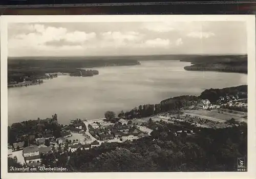 Altenhof Eberswalde am Werbellinsee Fliegeraufnahme Kat. Schorfheide