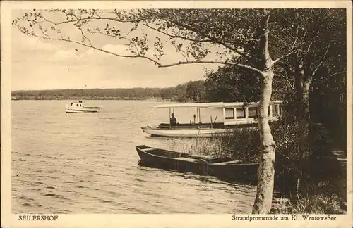 Dannenwalde Neustadt Dosse Strandpromenade am Kl Wentow See Boote / Gumtow /Prignitz LKR