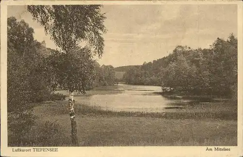 Tiefensee Bad Freienwalde Am Mittelsee Kat. Werneuchen