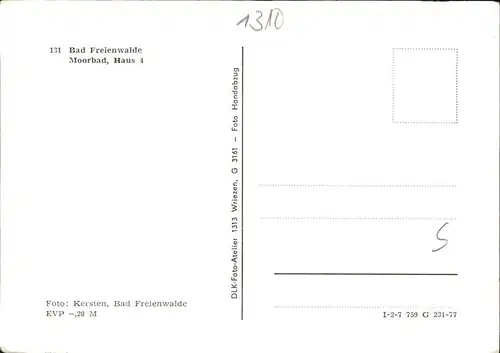 Bad Freienwalde Moorbad Haus 4 Kat. Bad Freienwalde