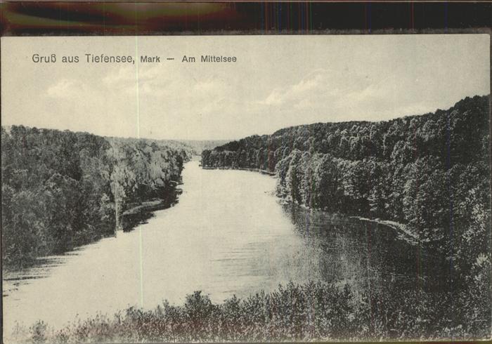 Tiefensee Bad Freienwalde Am Mittelsee Kat. Werneuchen Nr. dd17305