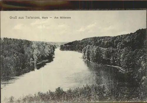 Tiefensee Bad Freienwalde Am Mittelsee Kat. Werneuchen