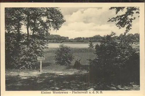Birkenwerder Kleiner Wentowsee Fischerwall Kat. Birkenwerder