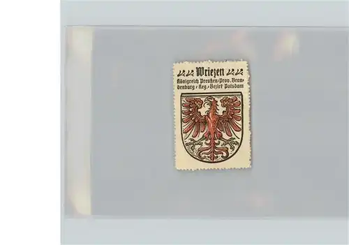Wriezen Briefmarke Roter Adler Kat. Wriezen