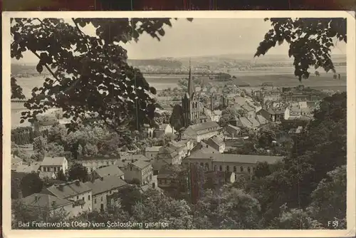 Bad Freienwalde Blick vom Schloss Kat. Bad Freienwalde