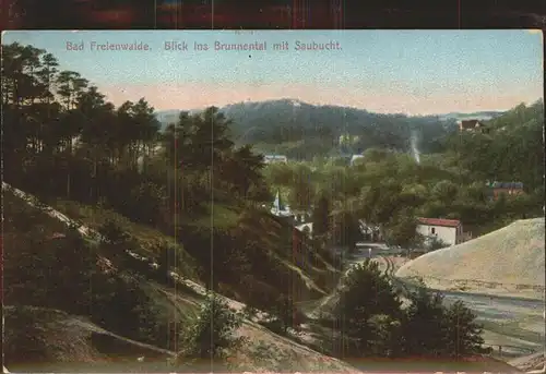 Bad Freienwalde Blick ins Brunnental mit Saubucht Kat. Bad Freienwalde