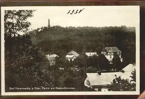 Bad Freienwalde Am Gesundbrunnen Aussichtsturm Kat. Bad Freienwalde