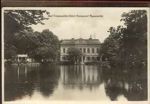 Bad Freienwalde Restaurant Papenmuehle Kat. Bad Freienwalde