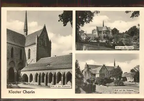 Chorin Kloster Hof Suedseite Teilansicht Kat. Chorin