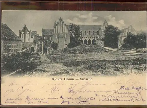 Chorin Kloster Suedseite Kat. Chorin
