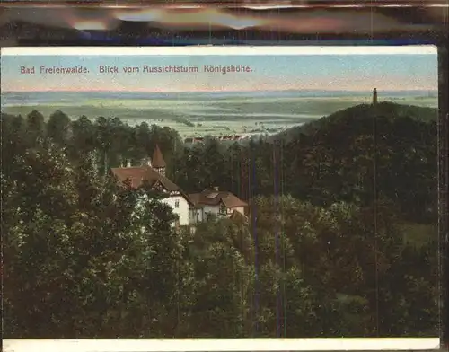 Bad Freienwalde Blick vom Aussichtsturm Koenigshoehe Kat. Bad Freienwalde