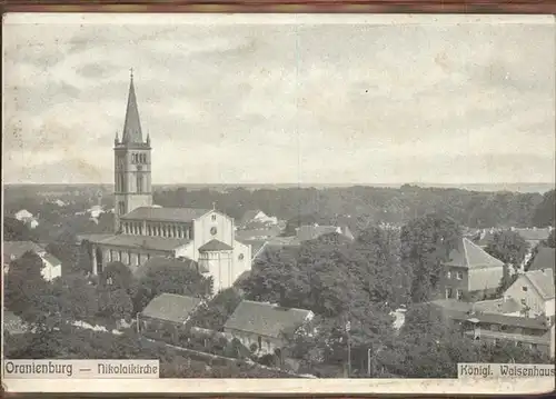 Oranienburg Nikolaikirche Kgl Waisenhaus Kat. Oranienburg