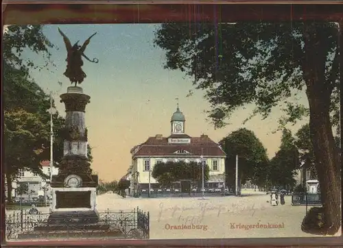 Oranienburg Kriegerdenkmal Feldpost Kat. Oranienburg